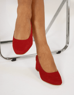 Marela 33 | Rojo Cereza Zapatos de Tacón Cómodos