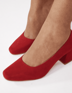 Marela 33 | Rojo Cereza Zapatos de Tacón Cómodos