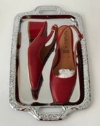 Marela 22 Rojo Cereza | Zapatos de Tacón Cómodos