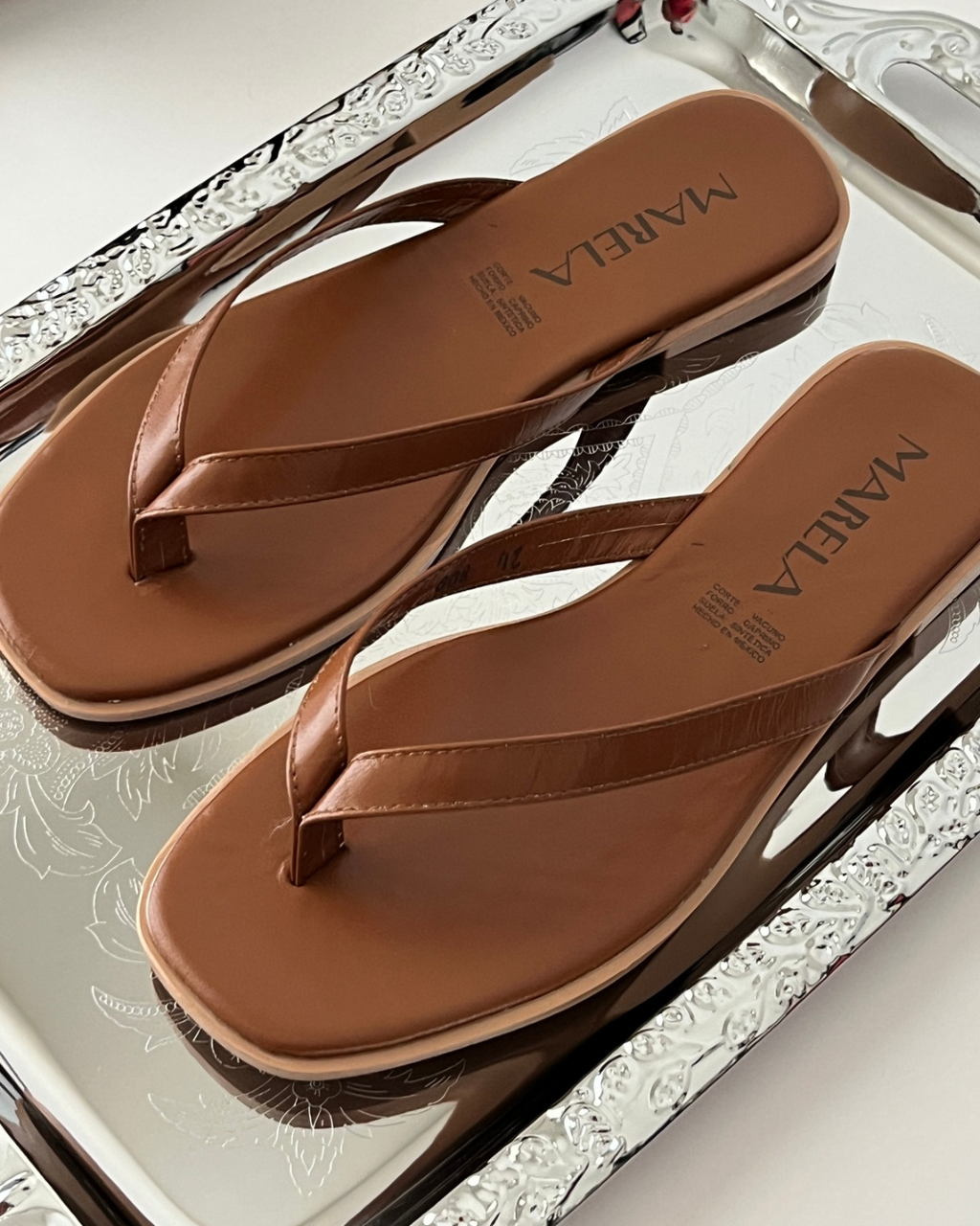Sandalias Flip Flop en Piel