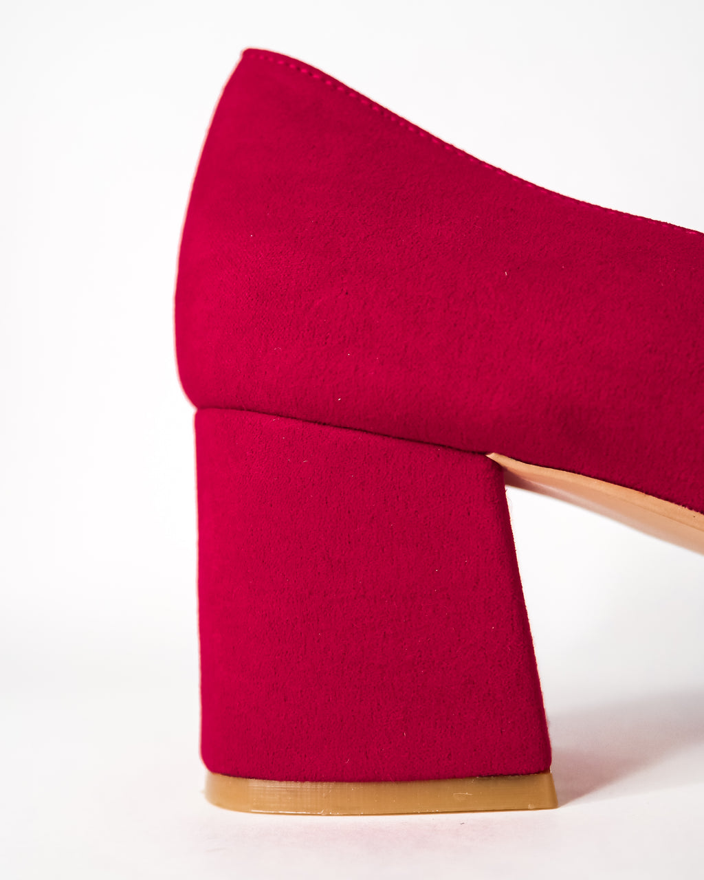 Marela 33 | Rojo Cereza Zapatos de Tacón Cómodos