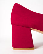Marela 33 | Rojo Cereza Zapatos de Tacón Cómodos