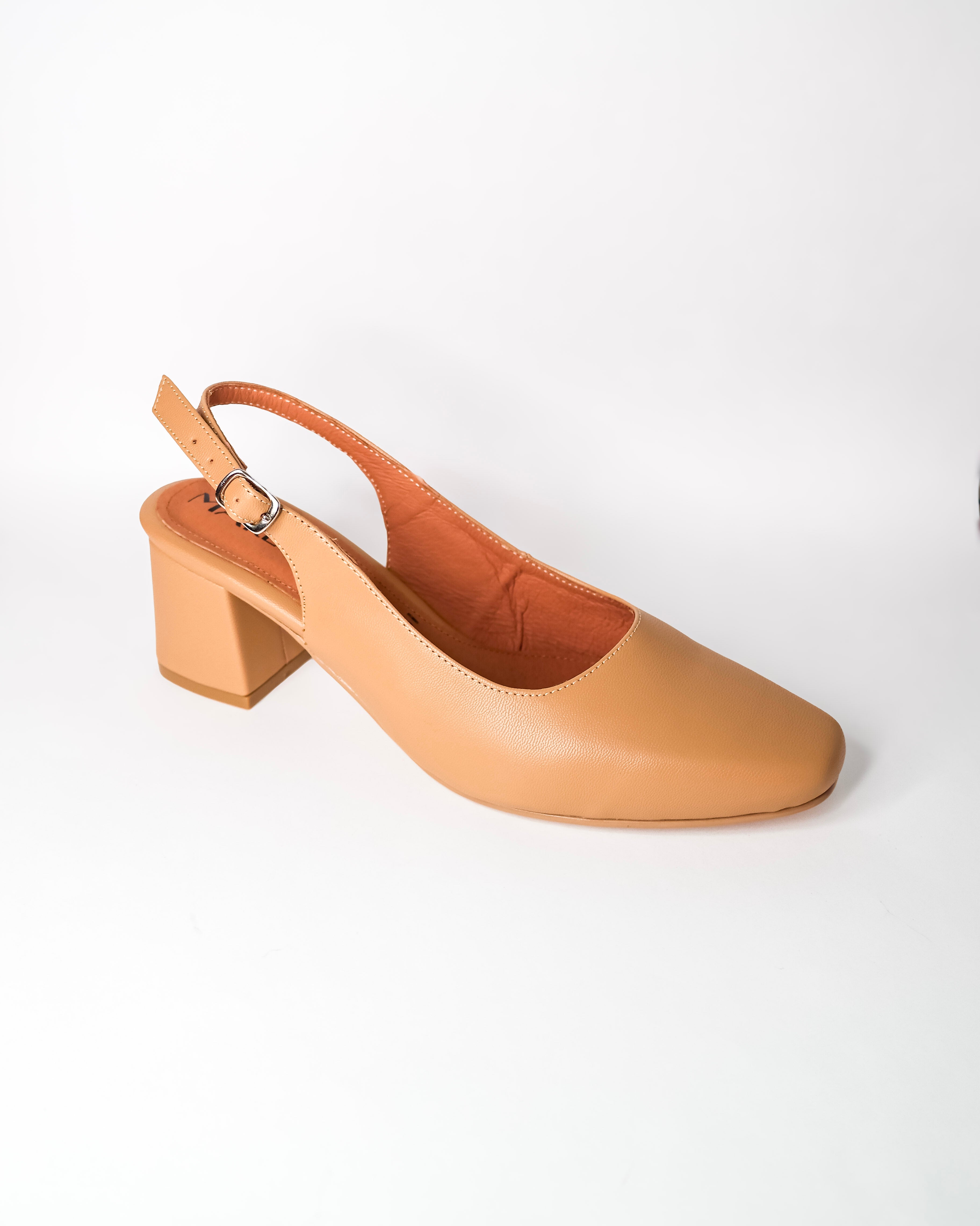 Marela 22 Miel | Zapatos de Tacón Cómodos